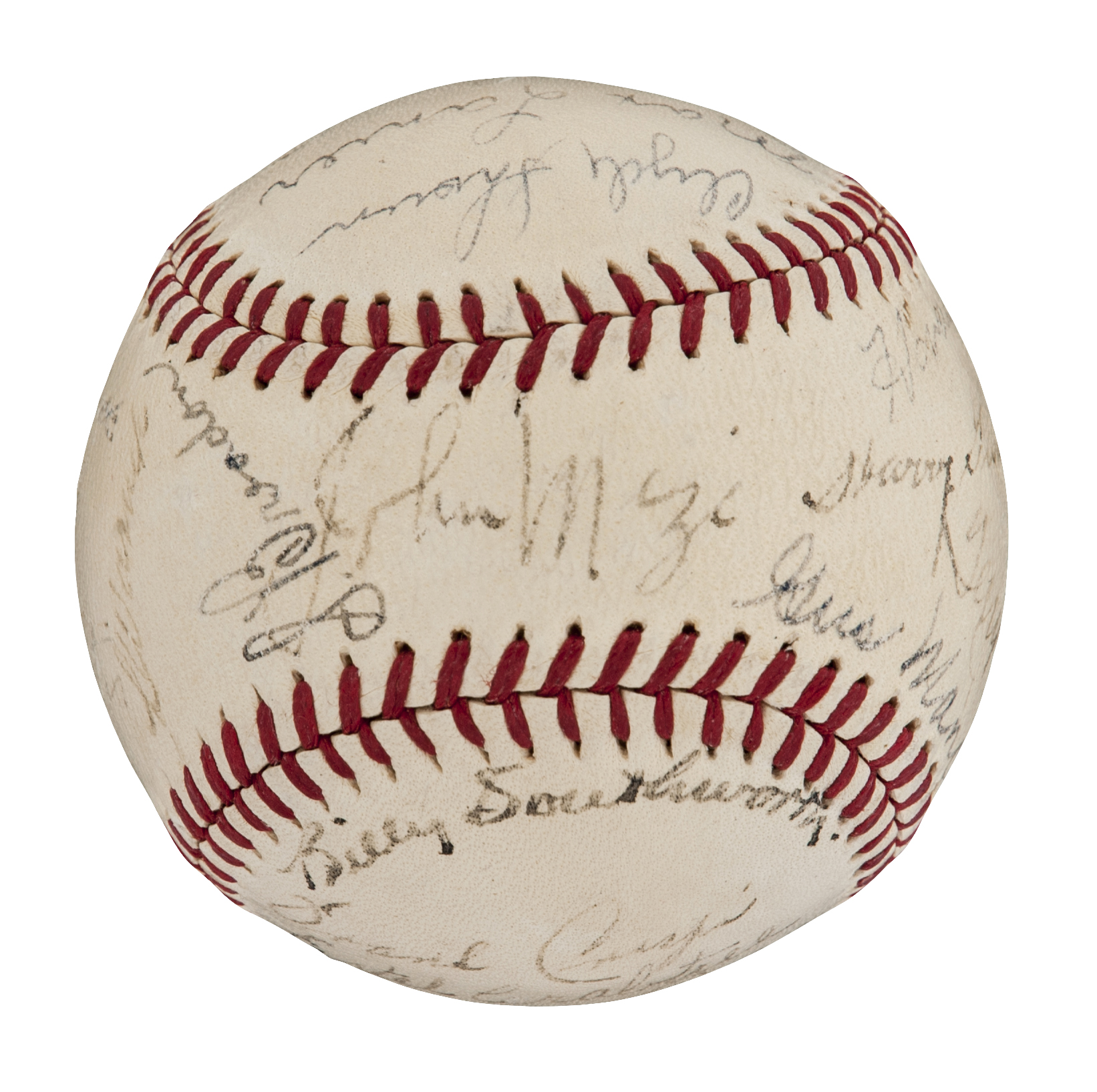 Lot Detail - 1941 St. Louis Cardinals Team Signed Official Ford Frick National League Baseball ...