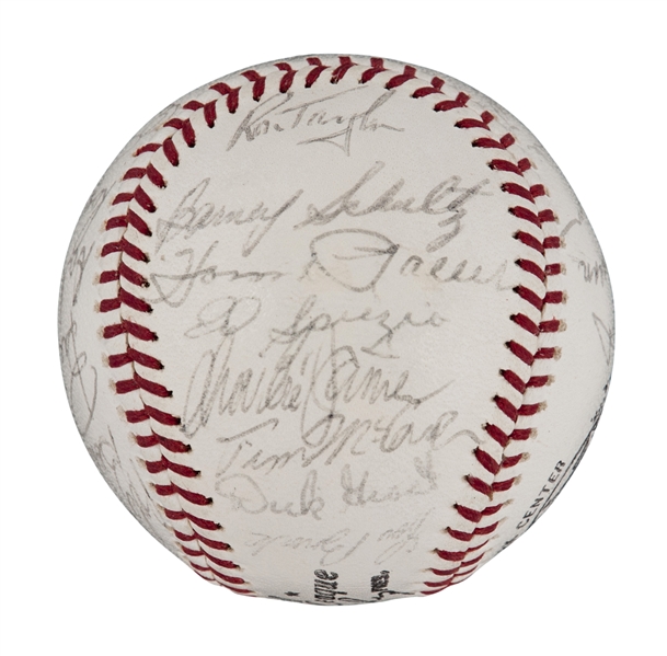 Lot Detail - 1964 St. Louis Cardinals World Champions Team-Signed Baseball with 27 Signatures ...