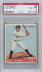 1933 Goudey #92 Lou Gehrig - PSA NM-MT 8