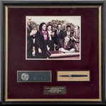 Pen Given to Sugar Ray Leonard To Commemorate The 1983 Ronald Reagan Signing of The Martin Luther King Jr. Holiday into Law In Framed Display (Letter of Provenance) 