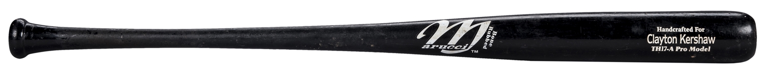2009 Clayton Kershaw Dodgers Game Used Early Career Marucci TH17-A Model Bat - Highest Graded Example (PSA/DNA GU 10)