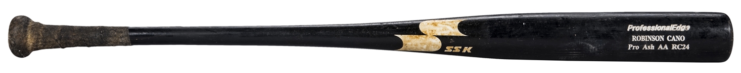 Circa 2011 Robinson Cano Yankees Game Used SSK AA RC24 Model Bat (PSA/DNA GU 9)