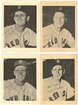 1953 First National Super Market Stores Complete Set of (4) Boston Red Sox Player Photos: Goodman, White, Parnell & Kinder 