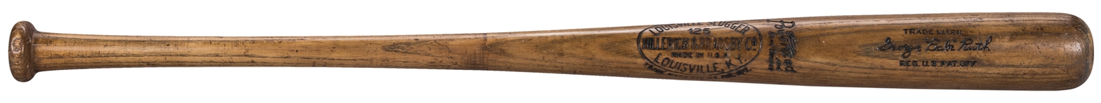 1932 Babe Ruth Game Used & Signed Hillerich & Bradsby His 4-18-32 Model Bat (PSA/DNA GU 9.5) - Fresh to the Hobby