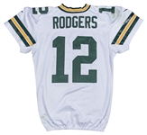 2016 Aaron Rodgers Game Used & Photo Matched Green Bay Packers Road Jersey Used on 11/13/2016 & 11/20/2016 (722 Total Yards and 5 Tds!) (Resolution Photomatching)