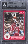 1984-85 Star Basketball #101 Michael Jordan Rookie Card - BGS MINT 9