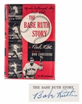 Babe Ruth Single Signed "The Babe Ruth Story" 1st Edition Hardcover Book (Beckett GEM MINT 10)