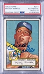1952 Topps #311 Mickey Mantle Signed Rookie Card – A Stunning Artifact, Bearing His PSA/DNA GEM MT 10 Signature! "1 of 3"