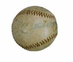Cy Young Twice Signed Baseball PSA/DNA EX-MT+ 6.5