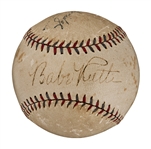 Babe Ruth Single Signed Official A.L. (William Harridge) Baseball (PSA/DNA)