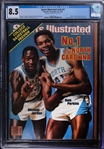1983 Sports Illustrated  #v59 "College Basketball Preview" Featuring Michael Jordan & Sam Perkins - CGC 8.5